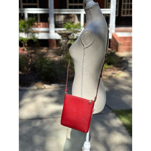 Coach CE871 Crossgrain Mini Rowan File Crossbody 1941 Red NWT - Picture 15 of 15